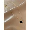 Trendy Geometric Pendant Stainless Steel Necklace, Minimalist Chain Elegant Modern Fashion Jewelry for Women