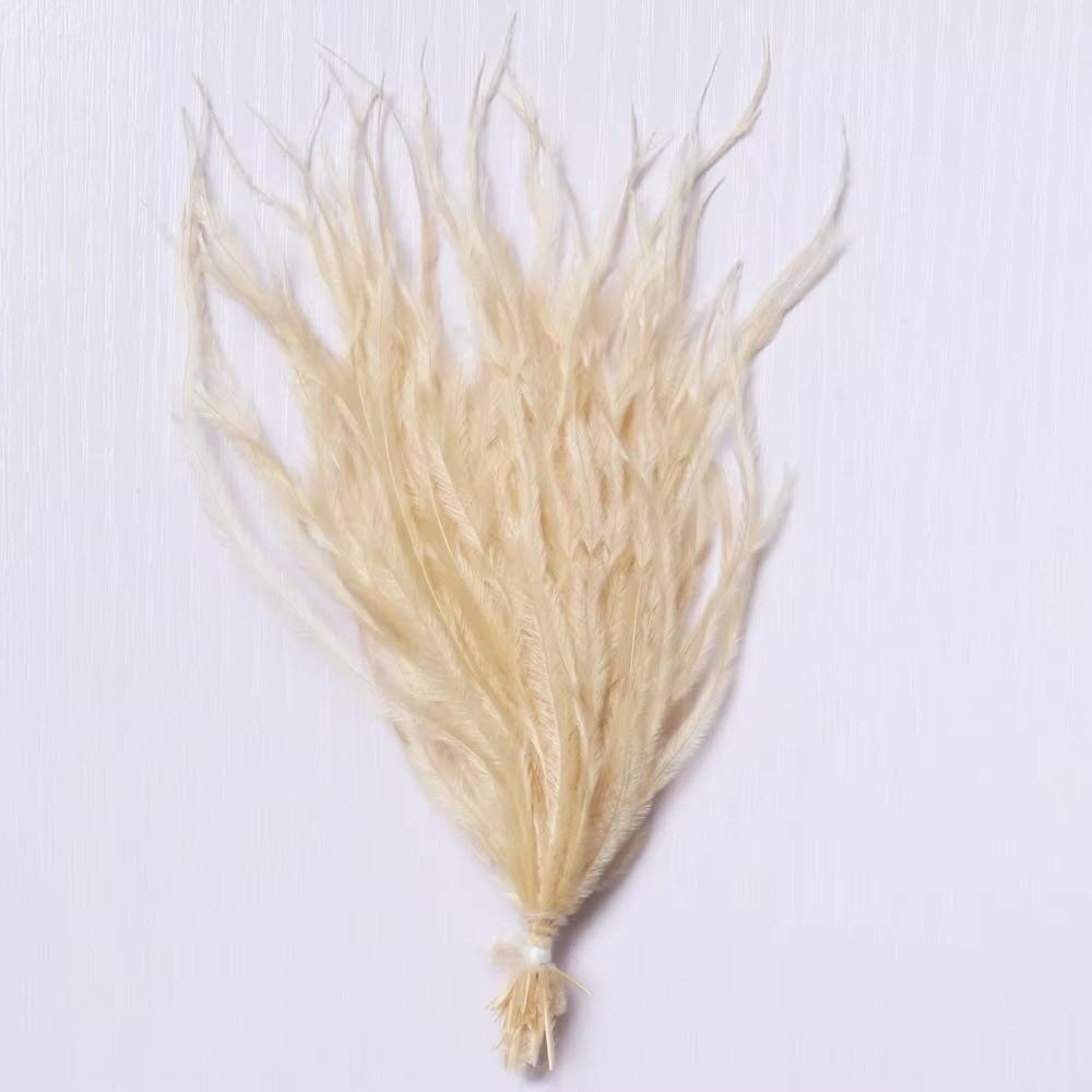 100Pcs DIY Ostrich Feathers Ribbon Tassel Loose Plumas Decorativas  for Clothes Decoration