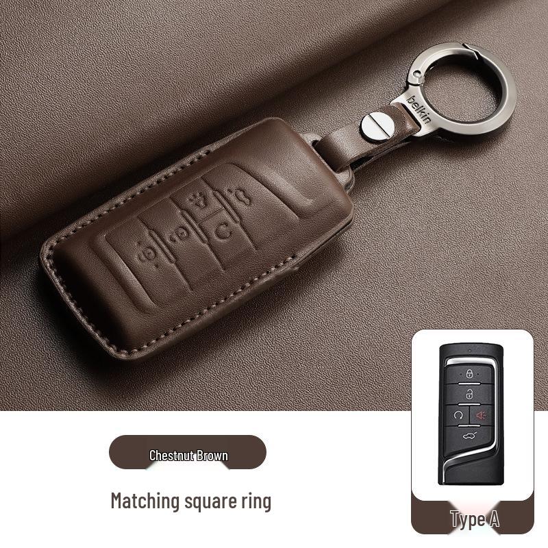 Genuine Leather Key Cover for GAC Trumpchi GS4, GS3, GS8, M8 - Hot Seller