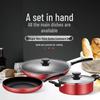 SUPOR Fire Red Dot Non-Stick 3-Piece Cookware Set