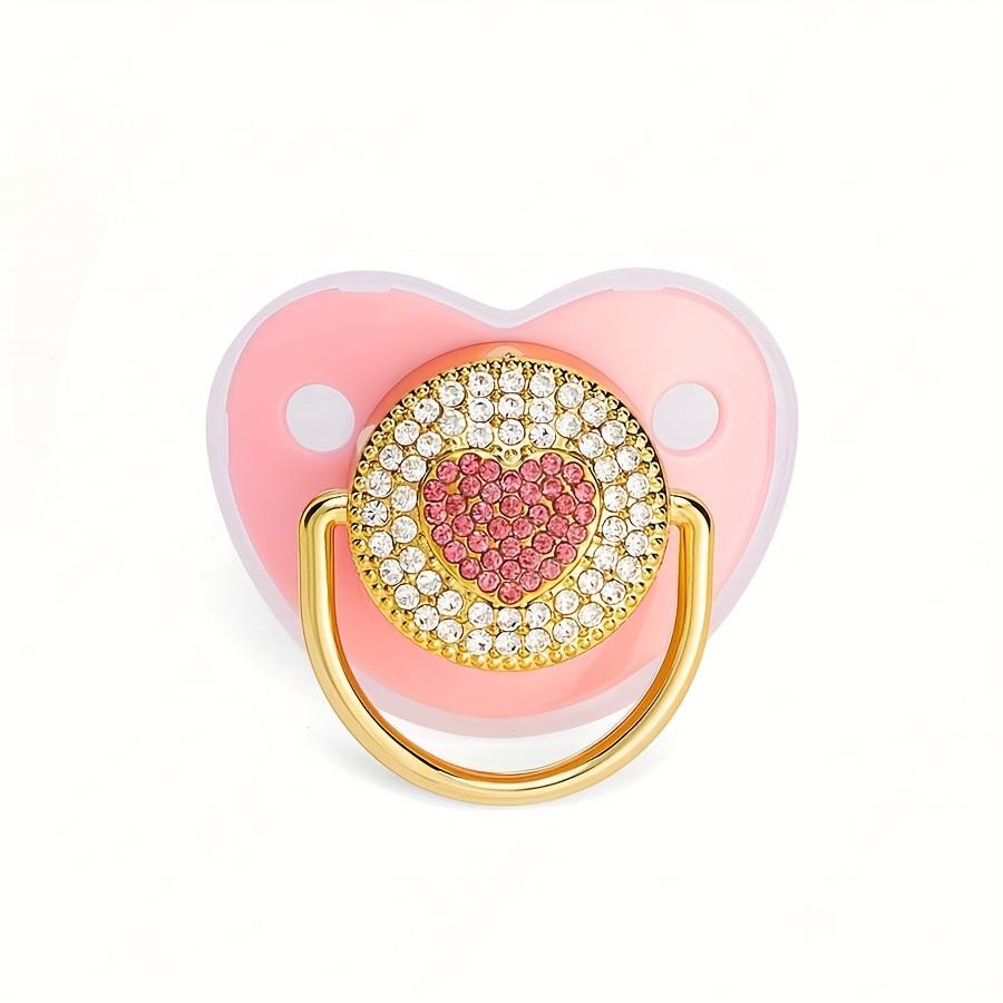 1 Sparkling Diamond-Shaped Silicone Pet Chew Toy with Dust Cover, Heart Pattern, Anxiety Relief for Dogs, Safe & Reliable, Suitable for All Breeds