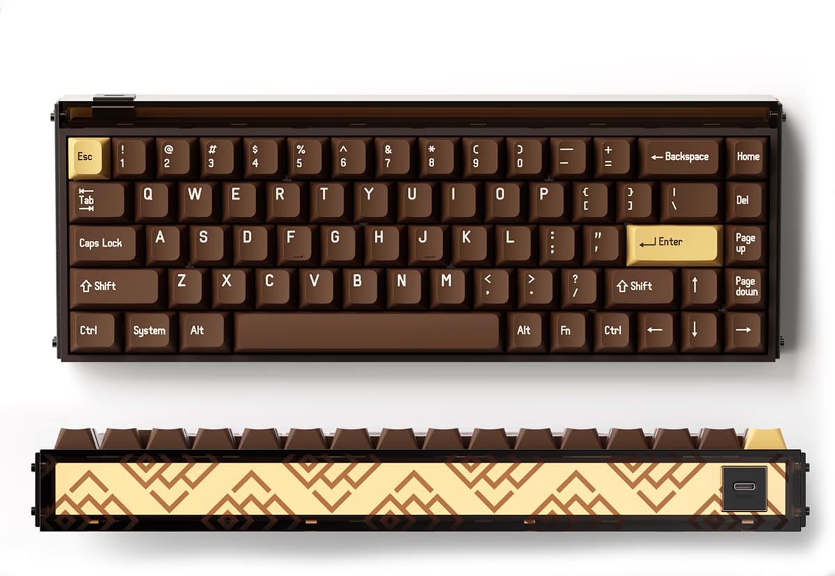 

MADE68 Pro English Layout USB Connection 8000Hz Rapid Trigger Compatible Magnetic TTC KOM Switch HE Magnetic Tenkeyless 68 Keys Hot Swap Snap Tap 8K