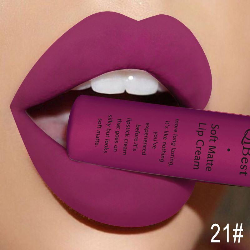 Long Lasting Liquid Lipstick in A Waterproof Matte End, Featuring A Dark Red Black, Perfect for Women'S Makeup, Including Lip Gloss and Lip Tint
