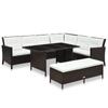 Day and Night - Day and Night Garden Furniture Set 3 Pieces and Brown Synthetic Rattan Cushions