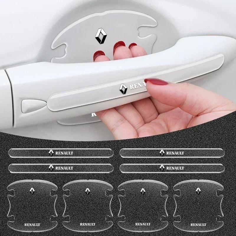 Car Door Bowl Anti-scratch Sticker Decals Auto Accessories For Renault Fluence 3 Laguna Scenic Latitude Talisman Kadjar Captur r888