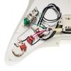 Musiclily Pro SE Prewired Pickguard Alnico 5 Humbucker and Mini Toggle Switch Set for Strat Electric Guitar Aged White ST-HH-OMHA 3-Ply