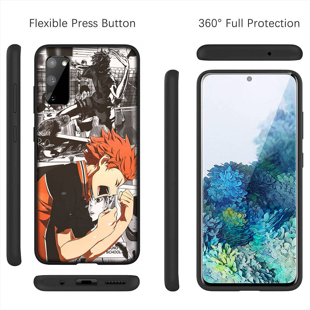 Pro Samsung Galaxy S25 S24 S23 iPhone 17 16 15 Xiaomi Redmi Note 14 13 12 11 Plus Pro Max Pouzdro Kreslený Haikyuu Hinata Shoyo Karasuno OPPO Huawei Kryt