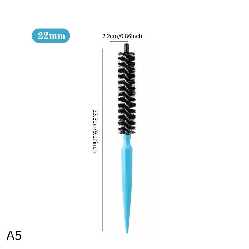 Salon Professionelle Mini-Rundbürste 1/2 Stück 16 mm/22 mm Verdrehtes Design Leicht für kurzes langes Haar DIY Friseur