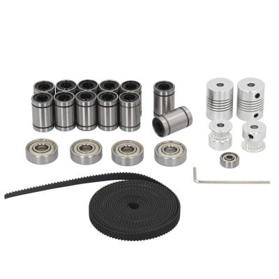 LM8UU Linear Bearing Kit Motor Shaft Coupler Timing Belt Pulley Hex Wrench Sets for 3D Printer
