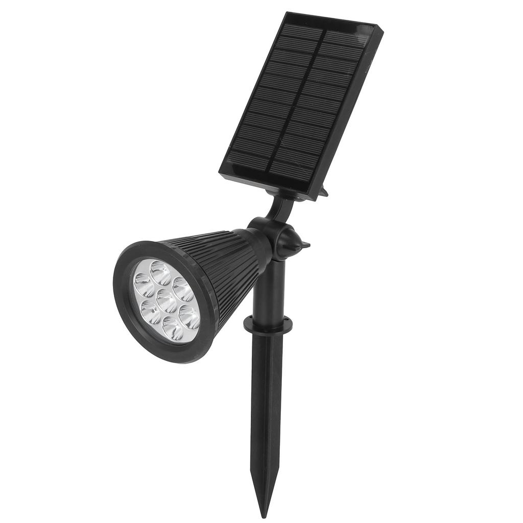 7LED Solar Light Intelligent Outdoor Garden Spotlight Lawn Lamp Landscape Lighting BlackColorful