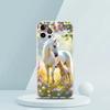 Coque de téléphone transparente en TPU souple pour iPhone 16 15 14 13 12 11 Pro Max XR 8 7 Plus XR Coque antichoc Motif Animal Cheval