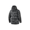 Skechers Solid Color Brand Logo Zipper Stand Collar Comfortable Warm Hooded Long Sleeve Down Jacket Men outerwear Black P422M026