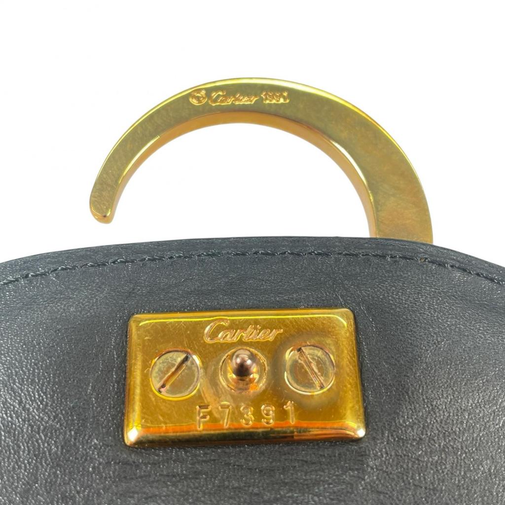 CARTIER PANTHERE Handbag Orange Women used