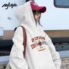 MJ STYLE Women's American Casual Hooded Sweatshirt