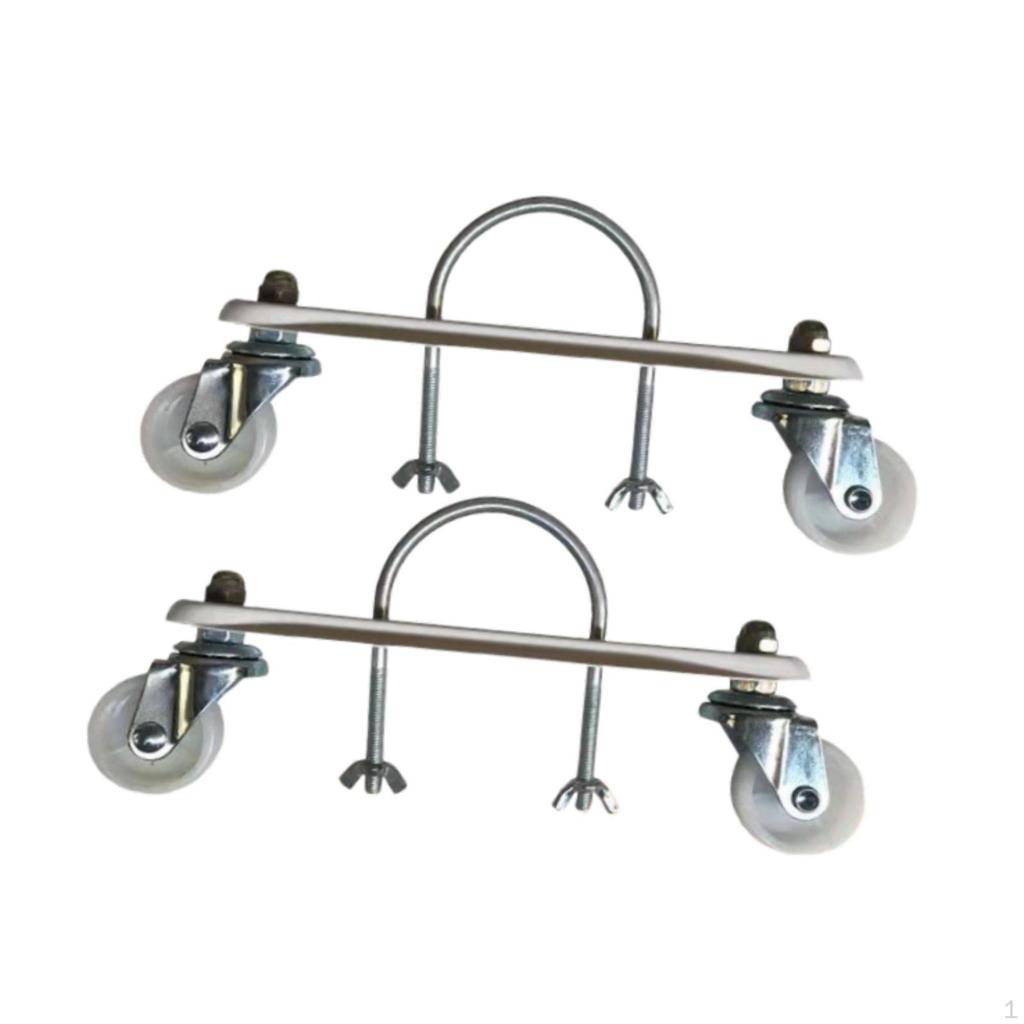 Electric Base Support with Casters, Made of Carbon Steel, Ideal for Replacement.