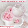 Wavy Bowknot Charger Protector for IPhone 17 16 15 18W 20W TPU Transparent Soft Protective Cable Cover Winder Kit RXQ12