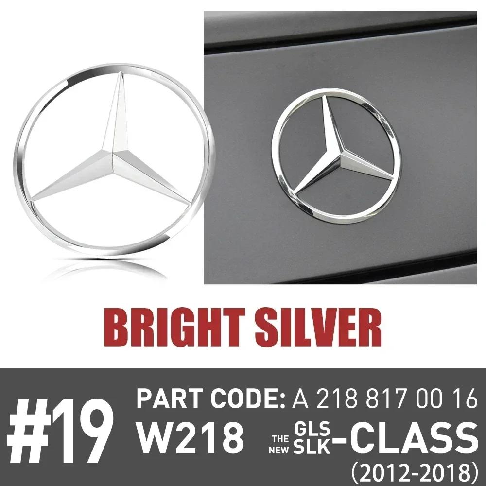 

Car Sticker For Benz AMG 1Pc 8cm ABS Car Rear Decal Trunk Emblem for Mercedes Benz W204 New GLS SLK CLASS CLS500 CLS400 CLS550 C срібний