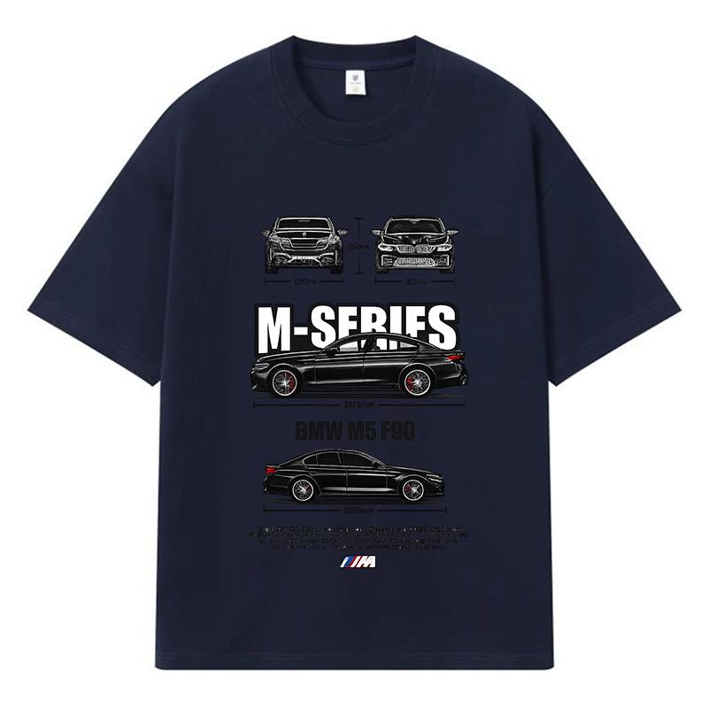 2026 Bmw M5 F90 Tištěná Grafika Streetwear Y2k Harajuku Pánské Dámské Oblečení 100% Bavlna Tričko Ležérní Oversized Letní Pánské Tričko
