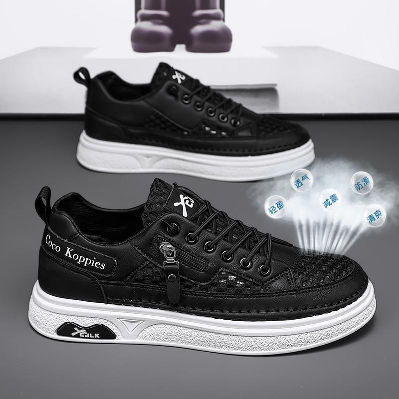 New outdoor fashion cushioning running shoes men's breathable mesh shoes lightweight versatile sports shoes
