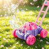 Electric Bubble Cart Toy with 110ml Bubble Solution Capacity Battery Operated Bubble Machine Push Walker Outdoor Fun Toy for Kids