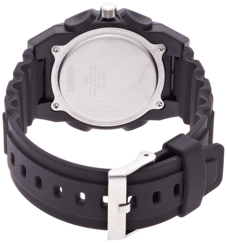 [Q&Q] FREE WAY AA96-0011 Men's Watch, Black