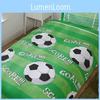 Shoot Goal Football Soccer Kids Boys Single Duvet Quilt Cover Set Bedding