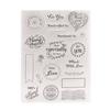 Clear Stamps Gear Road Sign Silicone Clear Stamp Seals Transparent Stamps for DIY Scrapbooking Cards Making Photo Album Journal