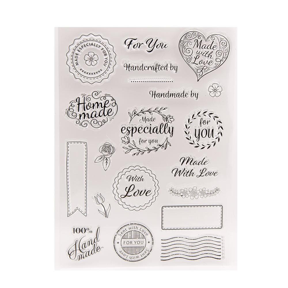 Clear Stamps Gear Road Sign Silicone Clear Stamp Seals Transparent Stamps for DIY Scrapbooking Cards Making Photo Album Journal