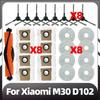 Compatible for Xiaomi M30 D102 Replacement Main Side Brush Mop Pad Dust Bags Spare Parts Accessories