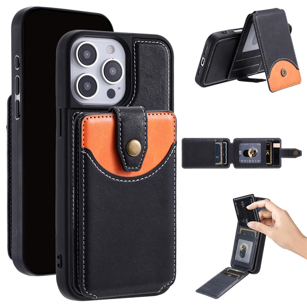 Magnetic Card Case for iPhone 6-16 - Wallet/Stand/Wireless Charging (6 Colors)