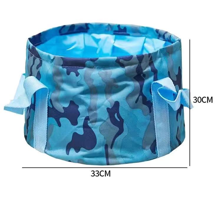 Faltbares Reisefußbad: Tragbares Becken zum Fußbad, Gesichtwaschen und für die Wäsche. Perfekt für Zuhause und den Außenbereich.