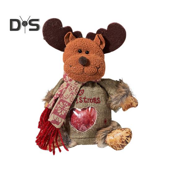 

Рождественские подарочные пакеты на молнии, большая упаковка конфет для вечеринки, Санта, снеговик, олень, кукла, держатель для закусок, подарочная упаковка, сумка для хранения C