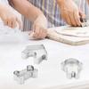 5-Piece Dog Cutter Stainless Steel   Baker Child Diy Homemade Snack Idea