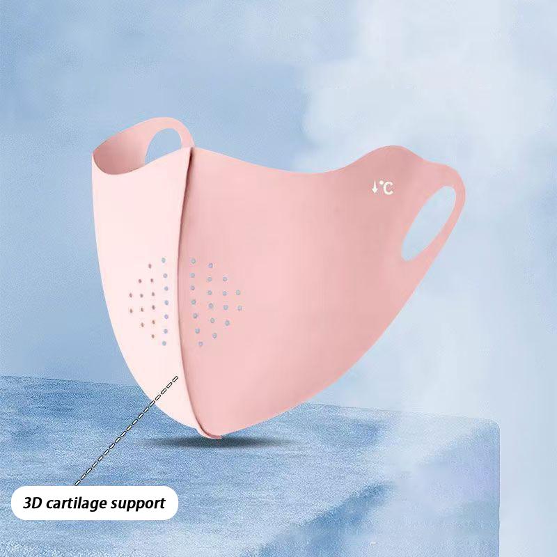 Uv Protection Breathable Face Mask 3D Seamless Full Face Outdoor  Lightweight Sun Block Flex Fit