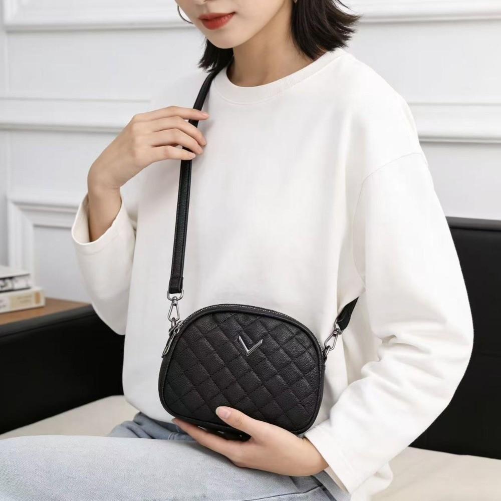 Trend Leather Women's Crossbody Bag Casual Versatile Small Square Bag Messenger Bag Daily Use