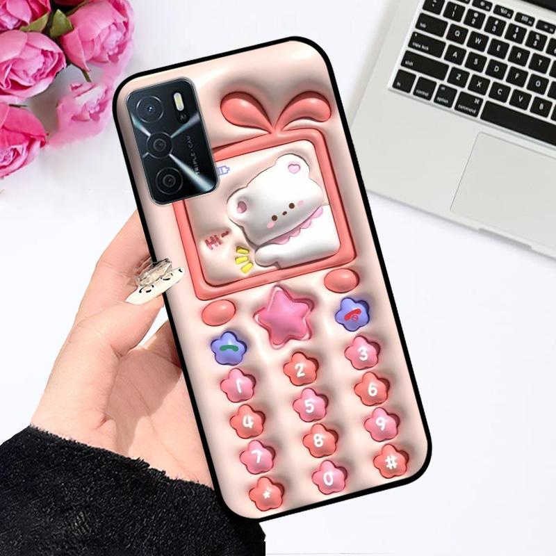 For Oppo A16 A16s 4G Case CPH2269 CPH2271 Fashion Cartoon Shockproof Soft Silicone Phone Cover For OPPO A16s A 16 Coque Bumper