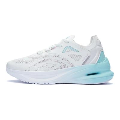 Li Ning Running Shock Absorbing Reflective Rebound Low Top Sneakers Women Sneakers White Blue ARSR036-3