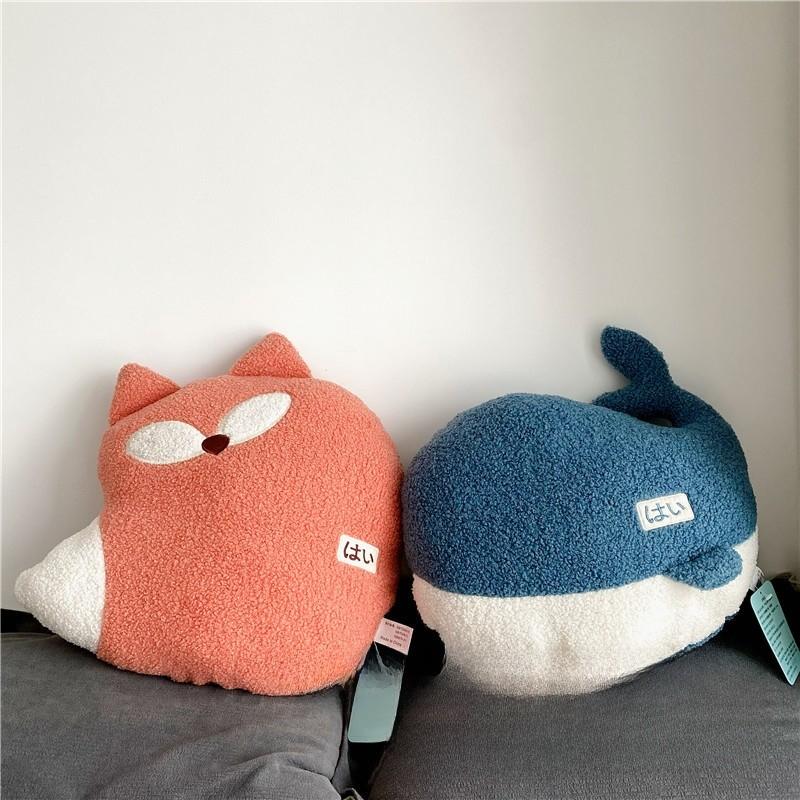 Soft Animal Cushion With Pp Cotton Filling And Spliced Embroidery For Lounge And Car Use