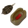 MUQZI Sports Accessory Inline Method Carp Fishing Feeder Mould Tackle Accessories with Lead Weight