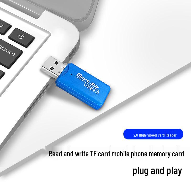 Hochgeschwindigkeits USB 2.0 TF Micro SD Kartenleser - Tragbar und Cooles Design