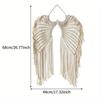 2pcs  1 Pc Wing +1 Pc Moon Tapestry  Handcraft Symmetrical Design Woven Tapestry Bohemian Home Decor Angel Wings Macrame