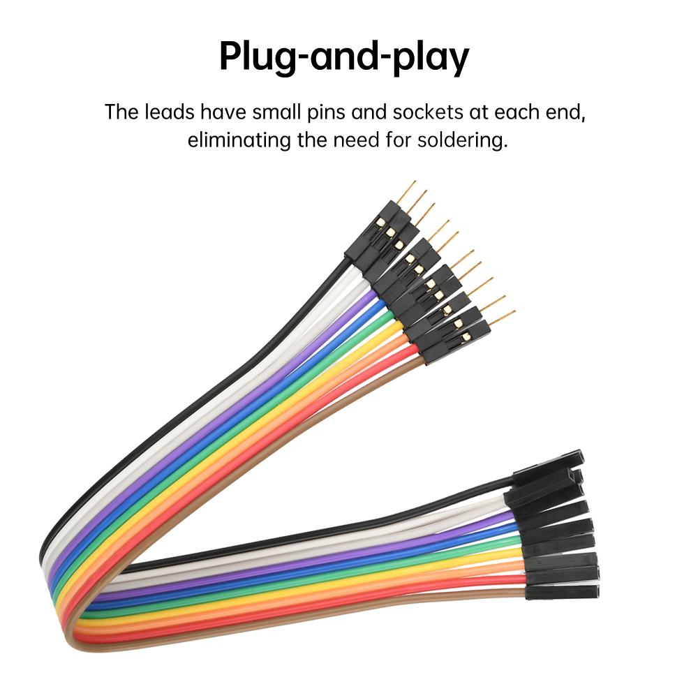 10PIN Pure Copper DuPont wire male to male,female to male,female to female,2.54 terminal connection wire 28core gold-plate cable