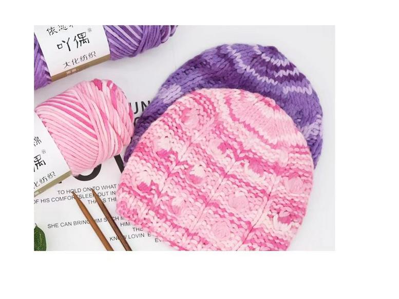 Eight-Strand Cotton Milk Yarn for DIY Crochet and Knitting - Medium Thick, Ideal for Handmade Scarves.
