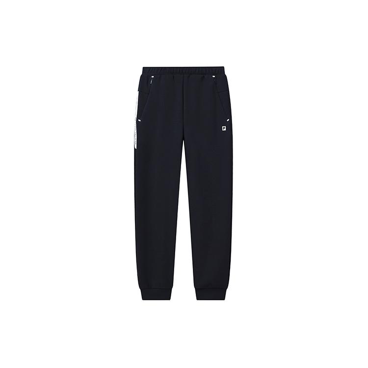 FILA Knitted Sweatpants Men s Royal Blue Moderate Cuffed Pants A11M141609FNV M