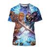 Anime Masters of the Universe 3D Printed T-shirt He-Man Fashion Men's Women Kids Casual Street Short-sleeved Top