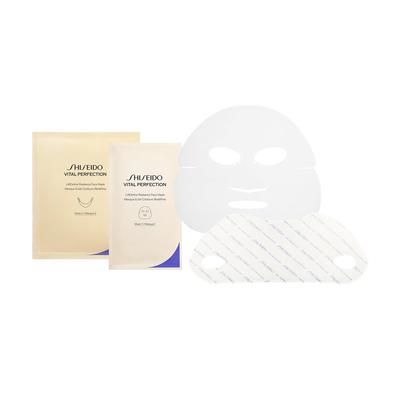 SHISEIDO Vital Perfection L Define Radiance Maska na obličej v plátcích Květinová vůně a redukuje suchost (6-balení) Zpevňuje, Rozjasňuje,