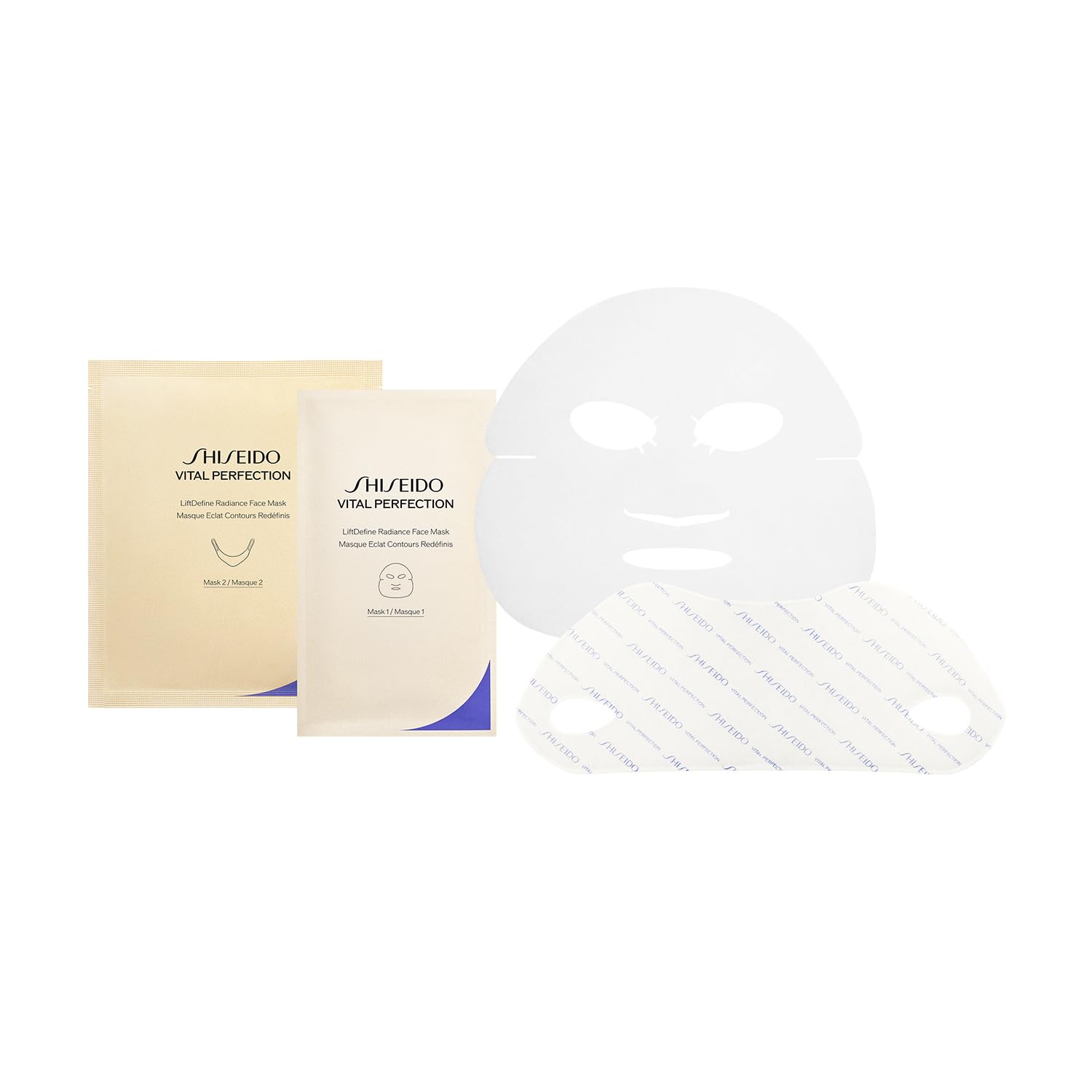

SHISEIDO Vital Perfection L Define Radiance Face Mask Sheet Mask Floral Scent and Reduces Dryness (6-Pack) Firms, Brightens,