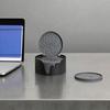 Protective Mats for Furniture Silicone Coaster Set with Holder, Non Slip Diamond Pattern Drink Coasters Stylish Table Cups Glasses, Heat Resistant