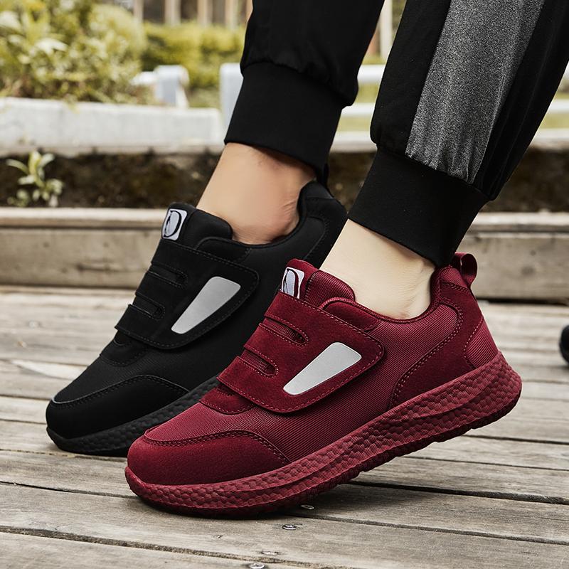 Slip-On Orthopedic Footwear Non-Slip Lightweight Edema Sneakers Hook and Loop Sneakers for Plantar Fasciitis Diabetic Footwear