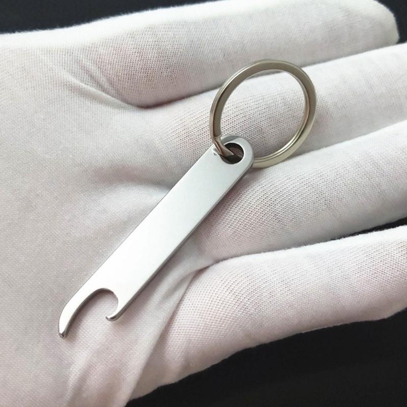 Bottle Opener with Keychain, Stainless Beer Opener Portable Mini Opener Pendant Pocket Keyring Bottle Opener Funny Gifts
